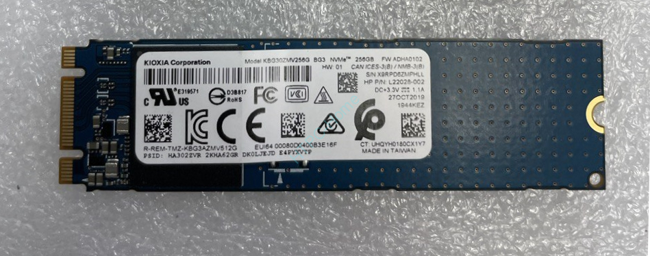 Твердотельный накопитель 256Gb TOSHIBA/KIOXA KBG30ZMV256G M.2 2280 фото 1 — HTPC-Home.ru