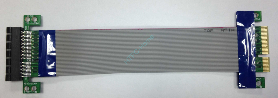 Sintech Electronic PCI-Express  4x to 4x Гибкий шлейф 18см фото 1 — HTPC-Home.ru