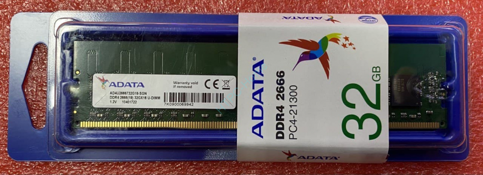 Оперативная память 32Gb ADATA Premier AD4U2666732G19-SGN DDR4 2666 DIMM CL19 фото 1 — HTPC-Home.ru