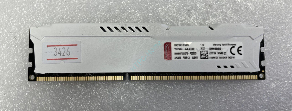 8Gb Kingston HyperX Fury HX316C10FW/8 DDR3 DIMM фото 1 — HTPC-Home.ru