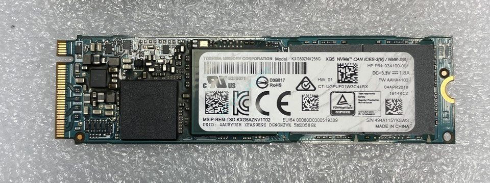 Твердотельный накопитель 256Gb TOSHIBA/KIOXA KXG50ZNV256G M.2 2280 фото 1 — HTPC-Home.ru