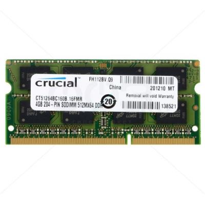 Модуль памяти 4Gb Curcial DDR3L 1600 SODIMM 16chip  фото 1 — HTPC-Home.ru