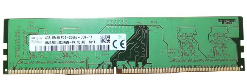 Оперативная память 4Gb Hynix HMA851U6CJR6N-VK DDR4 2666 DIMM   фото 1 — HTPC-Home.ru