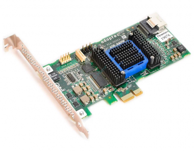 PCI-Express Adaptec RAID 6405E ASR-6405E Single PCI-E x1, 4-port SAS / SATA 6Gb / s RAID 0 / 1 / 1E / 10, Cache 128Mb — HTPC-Home.ru