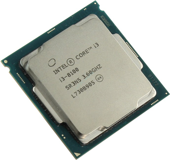 Процессор Intel Core i3-8100 3600MHz LGA1151  фото 1 — HTPC-Home.ru