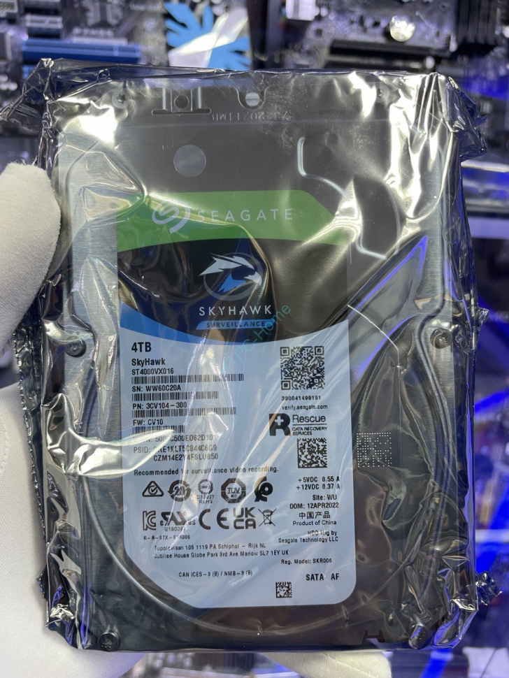 Жесткий диск 4Тб Seagate ST4000VX016 Skyhawk 5400rpm 256Mb 3.5" фото 1 — HTPC-Home.ru