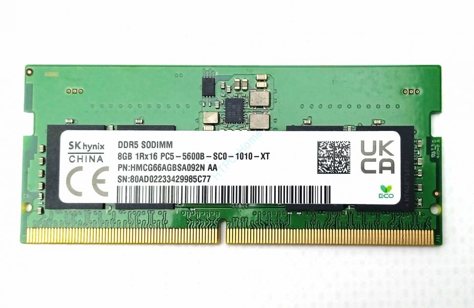 Оперативная память 8Gb Hynix HMCG66AGBSA092N DDR5 5600 SODIMM  фото 1 — HTPC-Home.ru