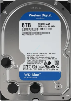 Жесткий диск 6Tb Western Digital Blue WD60EZAX 3.5&quot;  — HTPC-Home.ru