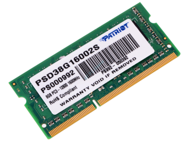 Оперативная память 8Gb Patriot PSD38G16002S DDR3 1600 SODIMM  — HTPC-Home.ru