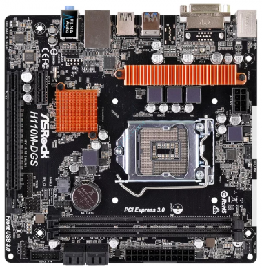 Материнская плата ASRock H110M-DGS R3.0 S1151 — HTPC-Home.ru