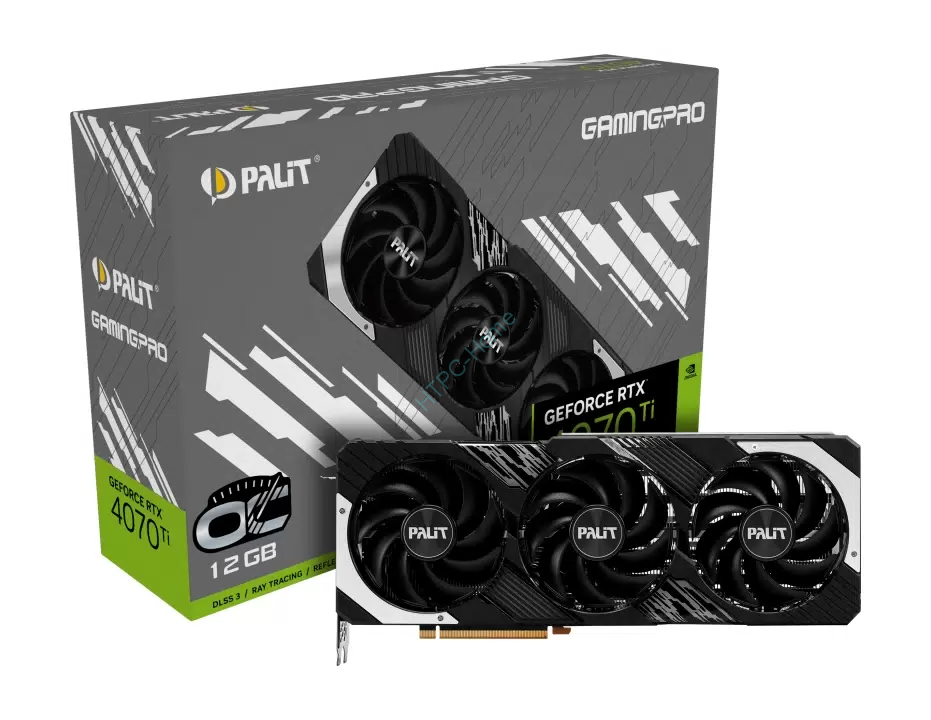 Видеокарта Palit (NED407TT19K9-1043A) GeForce RTX 4070 Ti 12Gb GAMINGPRO OC фото 1 — HTPC-Home.ru