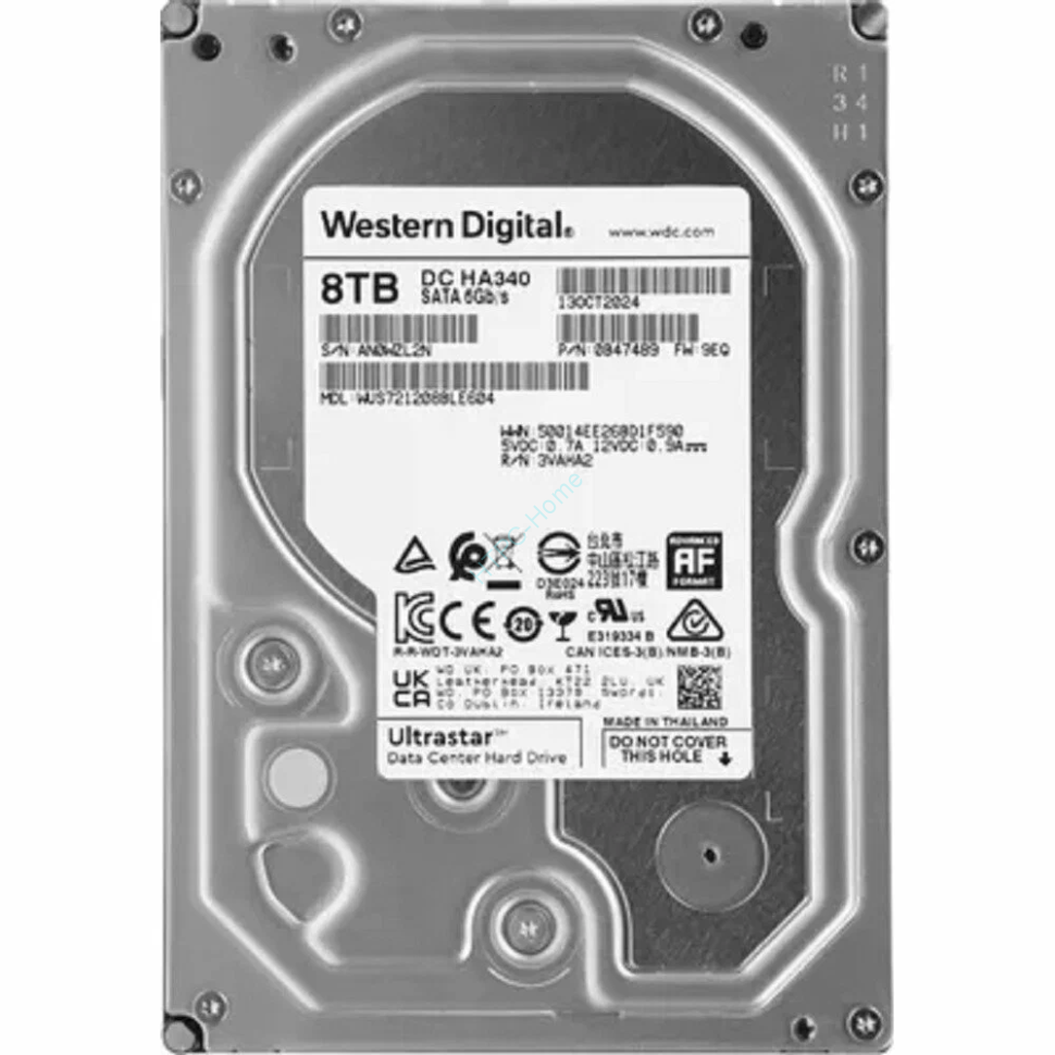 Жесткий диск 8Tb Western Digital Ultrastar DC HA340 WUS721208BLE604 3.5"  фото 1 &mdash; HTPC-Home.ru