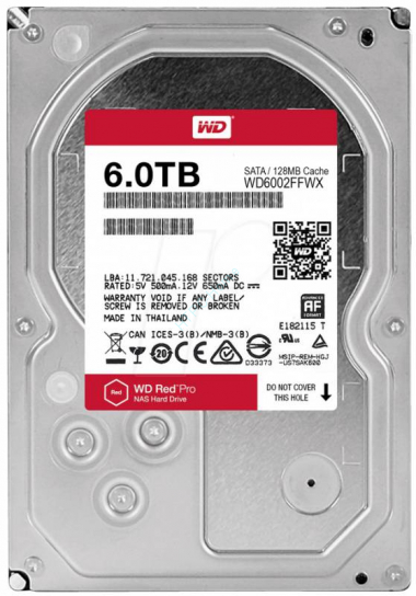 Жесткий диск 6Tb Western Digital Red Pro WD6002FFWX 3.5&quot; 7200rpm 128Mb  — HTPC-Home.ru