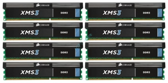 Оперативная память 8x8Gb KIT Corsair CMX64GX3M8A1333C9 DDR3 1333 DIMM