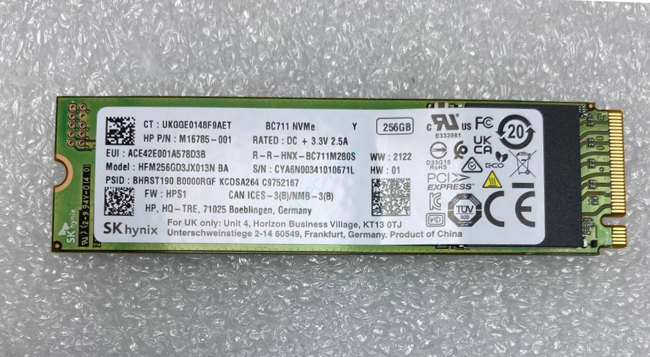 Твердотельный накопитель SK Hynix 256GB BC711 HFM256GD3JX013N фото 1 — HTPC-Home.ru