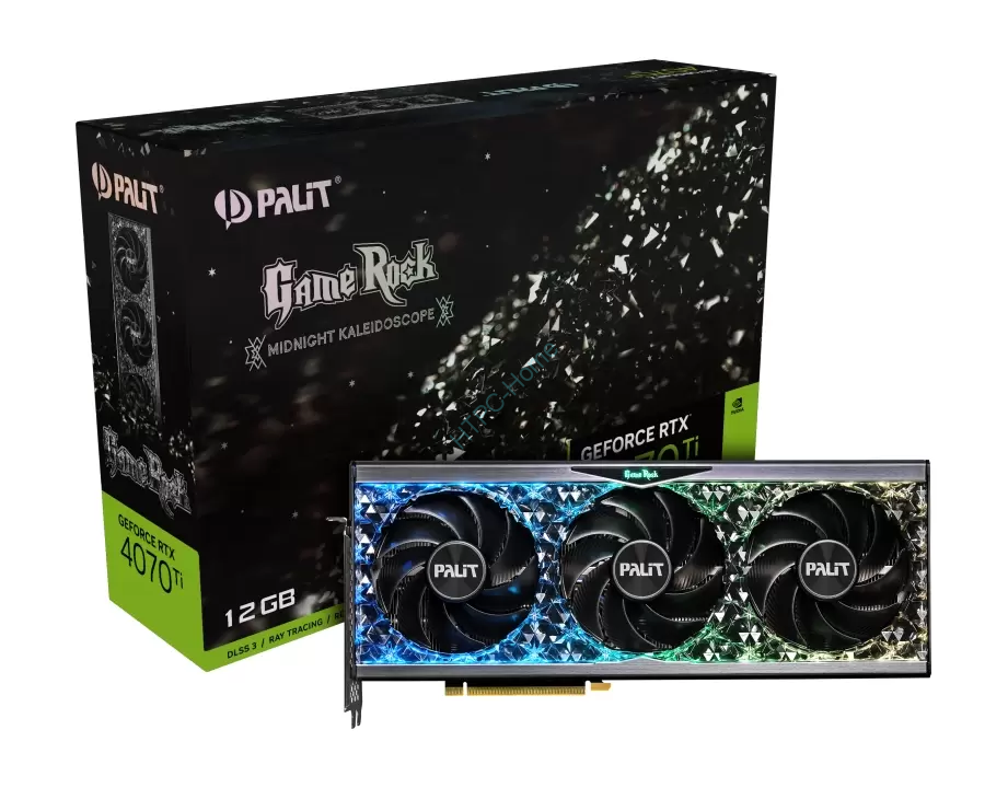 Видеокарта Palit (NED407T019K9-1045G) GeForce RTX 4070 Ti 12Gb GAMEROCK фото 1 — HTPC-Home.ru
