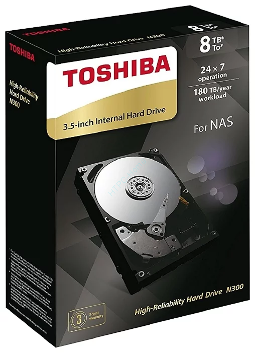 Жесткий диск 8Tb Toshiba N300 HDWN180EZSTA 3.5" фото 1 &mdash; HTPC-Home.ru