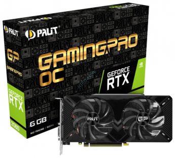 Видеокарта Palit GeForce RTX 2060 PCI-E 3.0 6144MB GamingPro OC 
