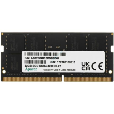Оперативная память 32Gb Apacer AS32GGB32CSBBGH  DDR4 3200 SODIMM — HTPC-Home.ru