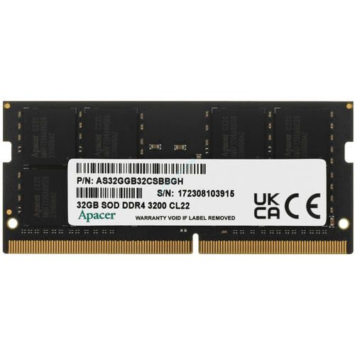 Оперативная память 32Gb Apacer AS32GGB32CSBBGH  DDR4 3200 SODIMM фото 1 — HTPC-Home.ru