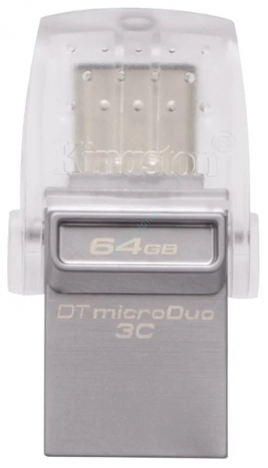 USB Flash drive Kingston DataTraveler MicroDuo 3C 64 GB, цвет серебряный — HTPC-Home.ru