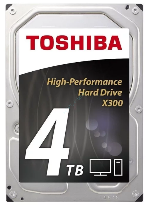 Жесткий диск 4 Tb SATA Toshiba X300 HDWE140UZSVA 3.5" 7200rpm 128Mb  фото 1 — HTPC-Home.ru
