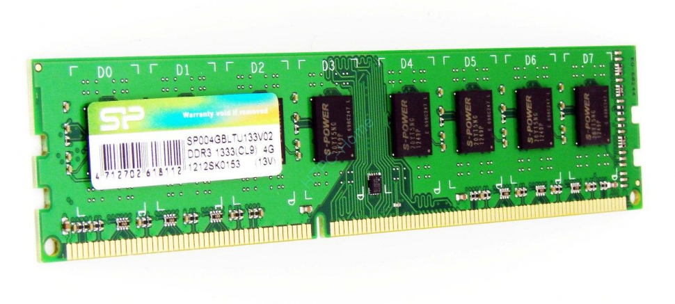 Оперативная память 4Gb Silicon Power SP004GBLTU133V02 DDR3 1333 DIMM CL9 фото 1 — HTPC-Home.ru