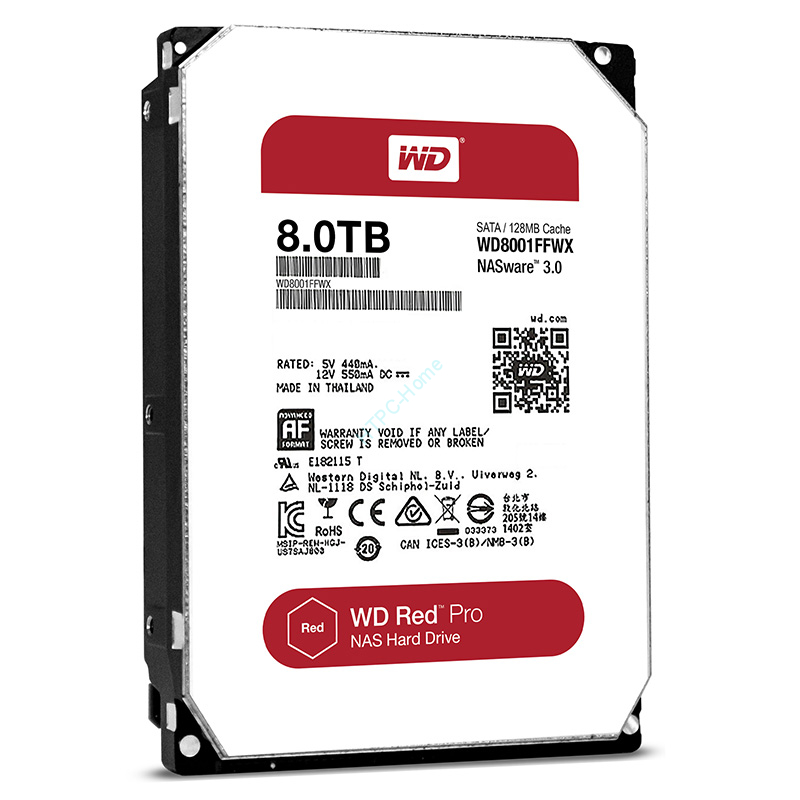 Жесткий диск 8Tb Western Digital Red Pro WD8001FFWX 3.5" 7200rpm 128Mb  фото 1 — HTPC-Home.ru