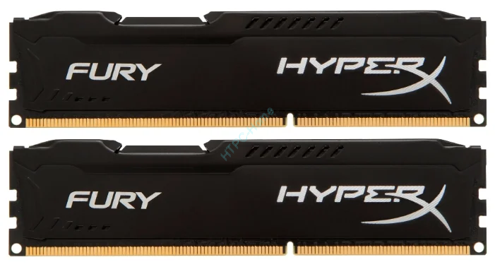 Оперативная память 8Gbx2 KIT Kingston HyperX Fury HX316C10FBK2/16 DDR3 1600 DIMM  фото 1 &mdash; HTPC-Home.ru
