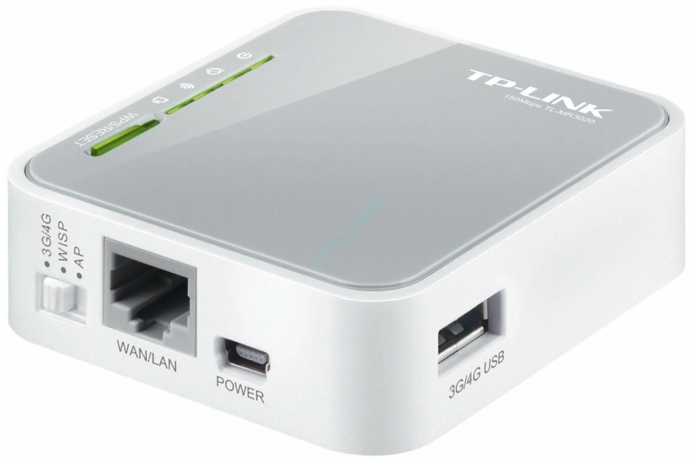 Wi-Fi роутер TP-LINK TL-MR3020, белый фото 1 — HTPC-Home.ru
