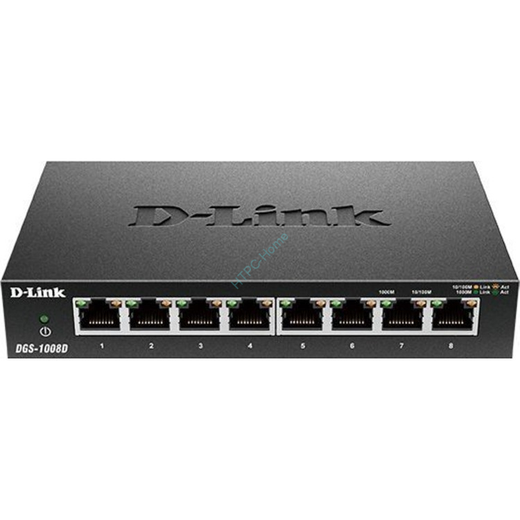 Коммутатор D-link DGS-1008D, купить по цене 1 790 руб. в интернет ...