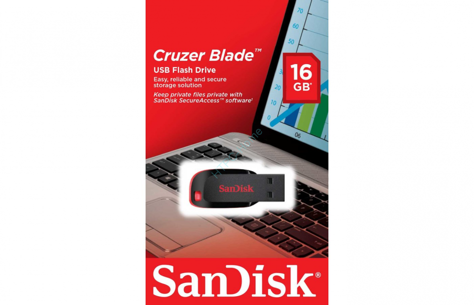 Флешка 16 ГБ SanDisk Cruzer Blade черный CDCZ50-016G-B35 фото 1 — HTPC-Home.ru