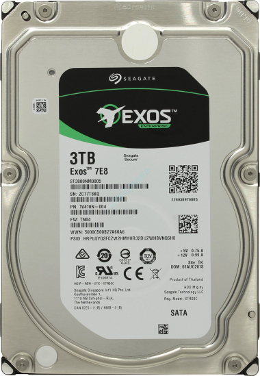 Жесткий диск 3Tb SATA Seagate EXOS ST3000NM0005 3.5&quot; 7200rpm 128Mb  — HTPC-Home.ru