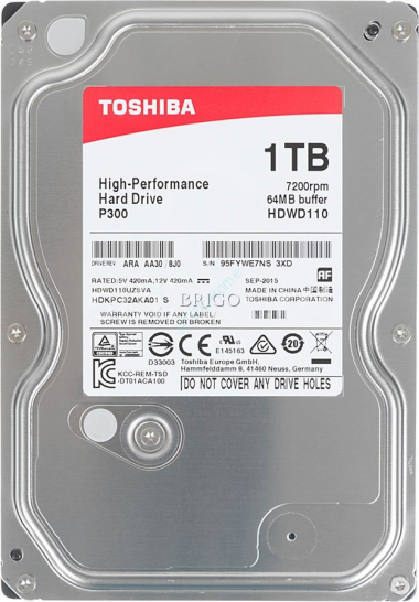 Жесткий диск 1000Gb Toshiba P300 HDWD110UZSVA — HTPC-Home.ru