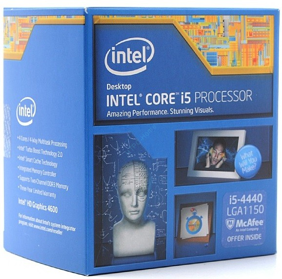 Intel Core i5 4440 3.1 GHz 4core SVGA HD Graphics 4600 1 6Mb