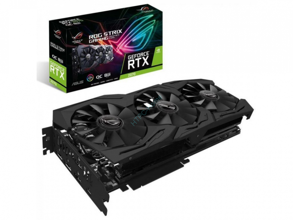Видеокарта 8Gb GDDR6 ASUS ROG-STRIX-RTX2070-8G-GAMING GeForce® RTX2070 фото 1 — HTPC-Home.ru