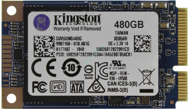 Твердотельный накопитель 480Gb mSATA Kingston UV500 SUV500MS/480G 3D TLC — HTPC-Home.ru