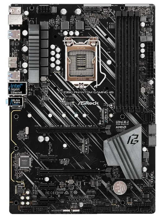 Материнская плата ASRock Z390 Phantom Gaming 4S LGA1151 v2 фото 1 — HTPC-Home.ru