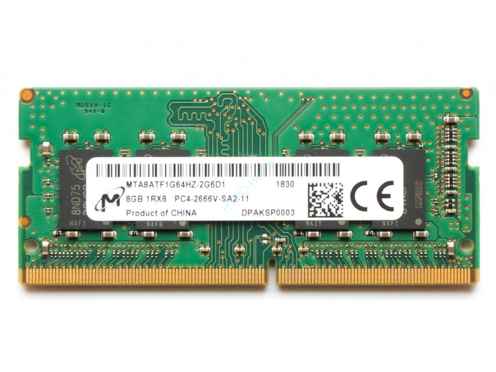 Оперативная память 8Gb Micron MTA8ATF1G64HZ-2G6D1 DDR4 2666 SODIMM  фото 1 — HTPC-Home.ru