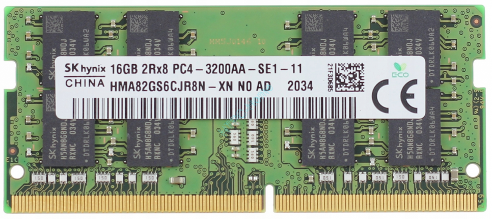 Оперативная память 16Gb Hynix  HMA82GS6CJR8N-XN DDR4 3200 SODIMM  фото 1 — HTPC-Home.ru