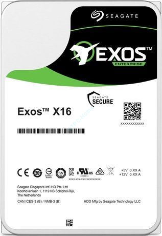 Жесткий диск 14Tb SEAGATE Exos X16 ST14000NM001G SATA III 3.5" фото 1 — HTPC-Home.ru