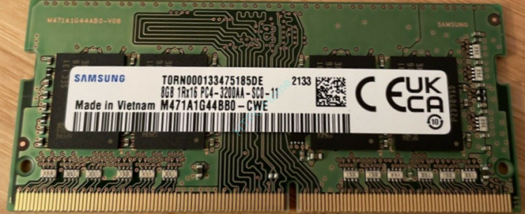 Оперативная память 8Gb Samsung M471A1G44BB0-CWE DDR4 3200 SODIMM ...