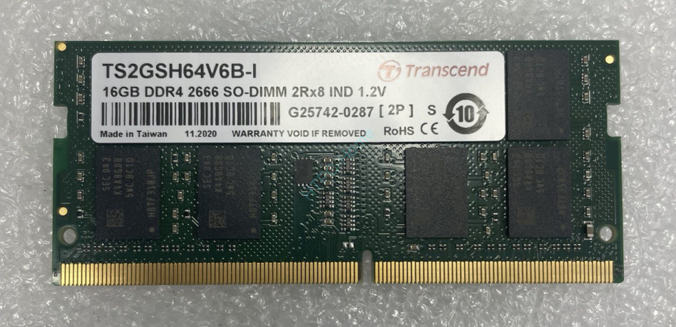 16Gb TS2GSH64V6B-I Модуль памяти Transcend SO-DIMM DDR4, 2666МГц, 2Rx8, 1.2V фото 1 — HTPC-Home.ru
