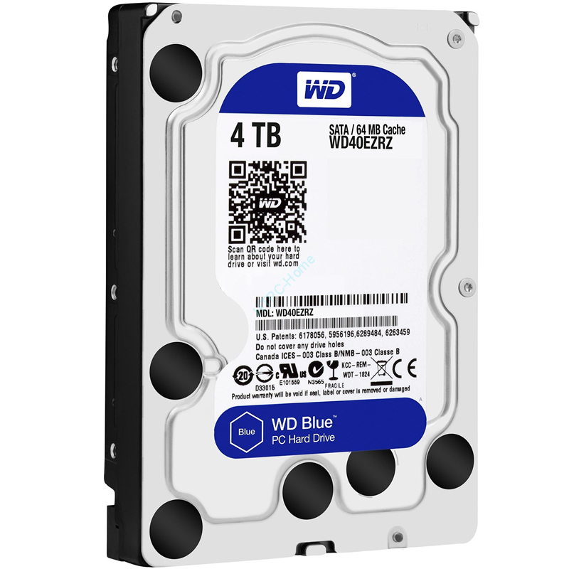 Жесткий диск 4Tb SATA Western Digital Blue WD40EZRZ 3.5" 5400rpm 64Mb фото 1 — HTPC-Home.ru