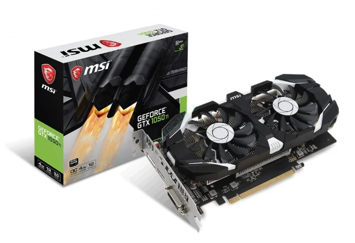 Видеокарта MSI GeForce GTX 1050 Ti 4096MB OC V1 Dual Fans фото 1 — HTPC-Home.ru