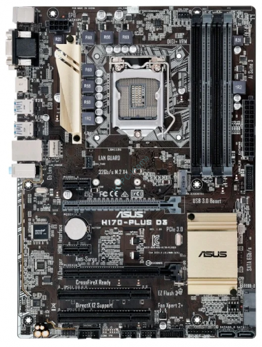Материнская плата ASUS H170-PLUS D3 — HTPC-Home.ru