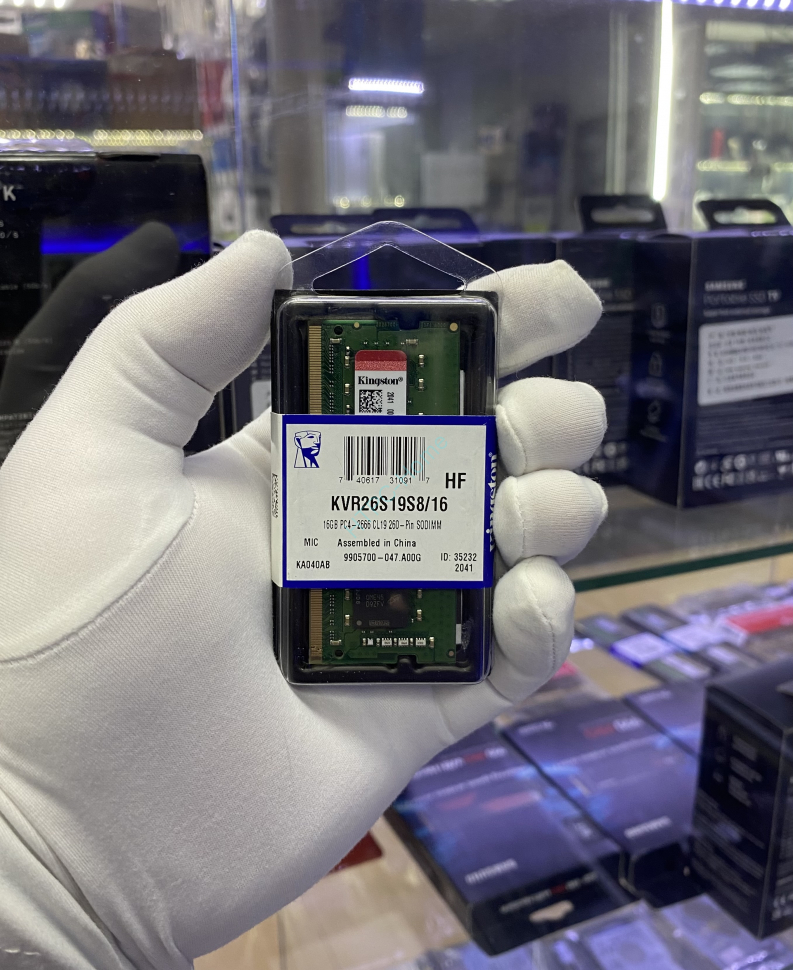 Оперативная память 16GB Kingston KVR26S19S8/16 DDR4 2666MHz SODIMM CL19 фото 1 — HTPC-Home.ru