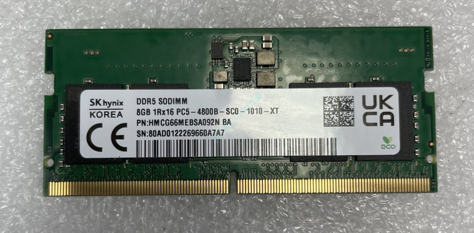 Оперативная память 8Gb Hynix HMCG66MEBSA092N DDR5 4800 SODIMM, купить ...