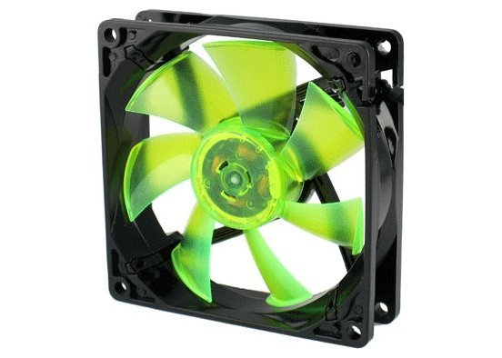  Кулер для корпуса GELID Wing 9 UV Green 92x92x25mm, 2000rpm  фото 1 — HTPC-Home.ru