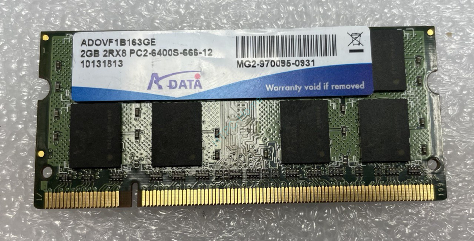 Оперативная память 2Gb ADATA ADOVF1B163GE DDR2 800 SODIMM фото 1 — HTPC-Home.ru